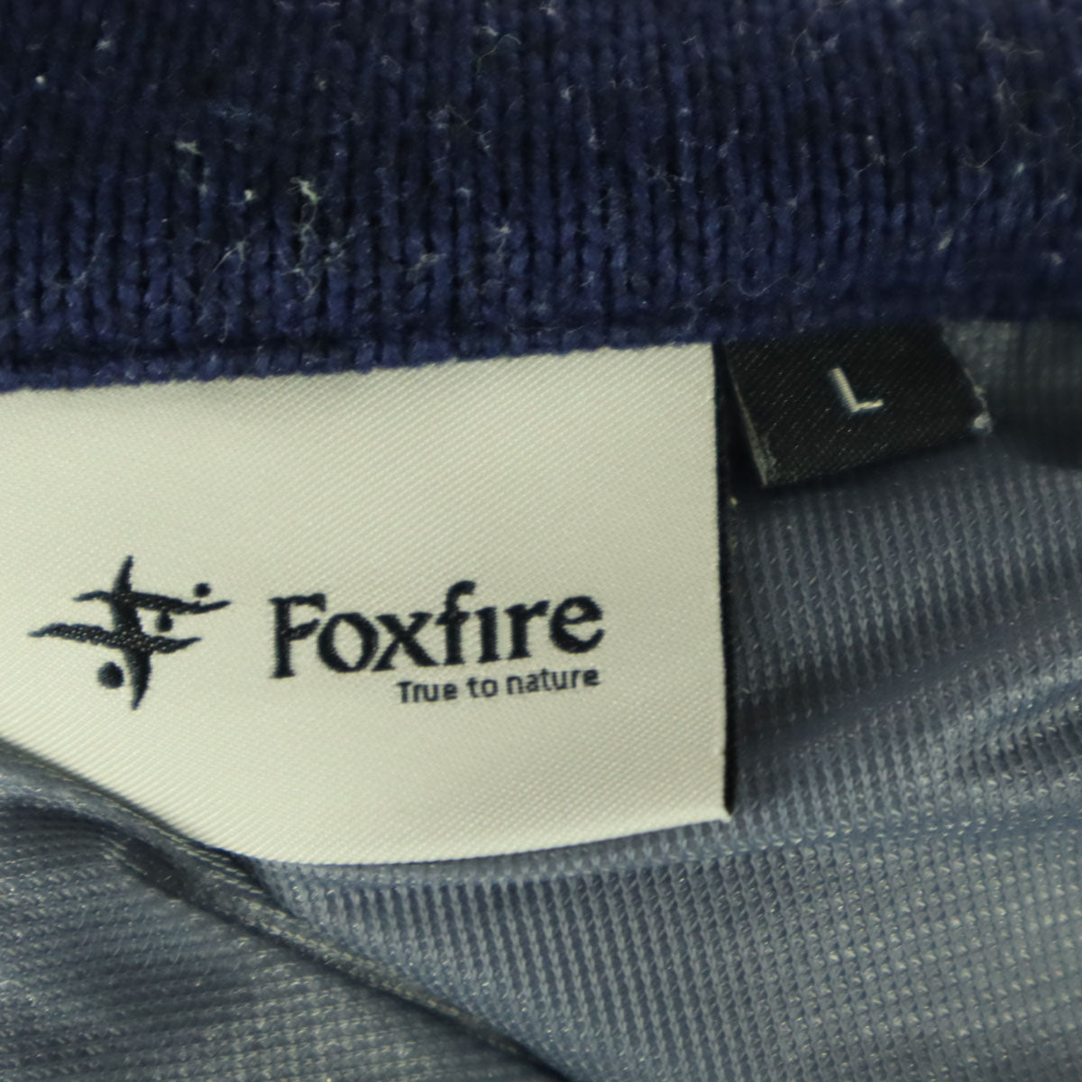 Foxfire フォックスファイヤー ニット ジップジャケット L ネイビー メンズ