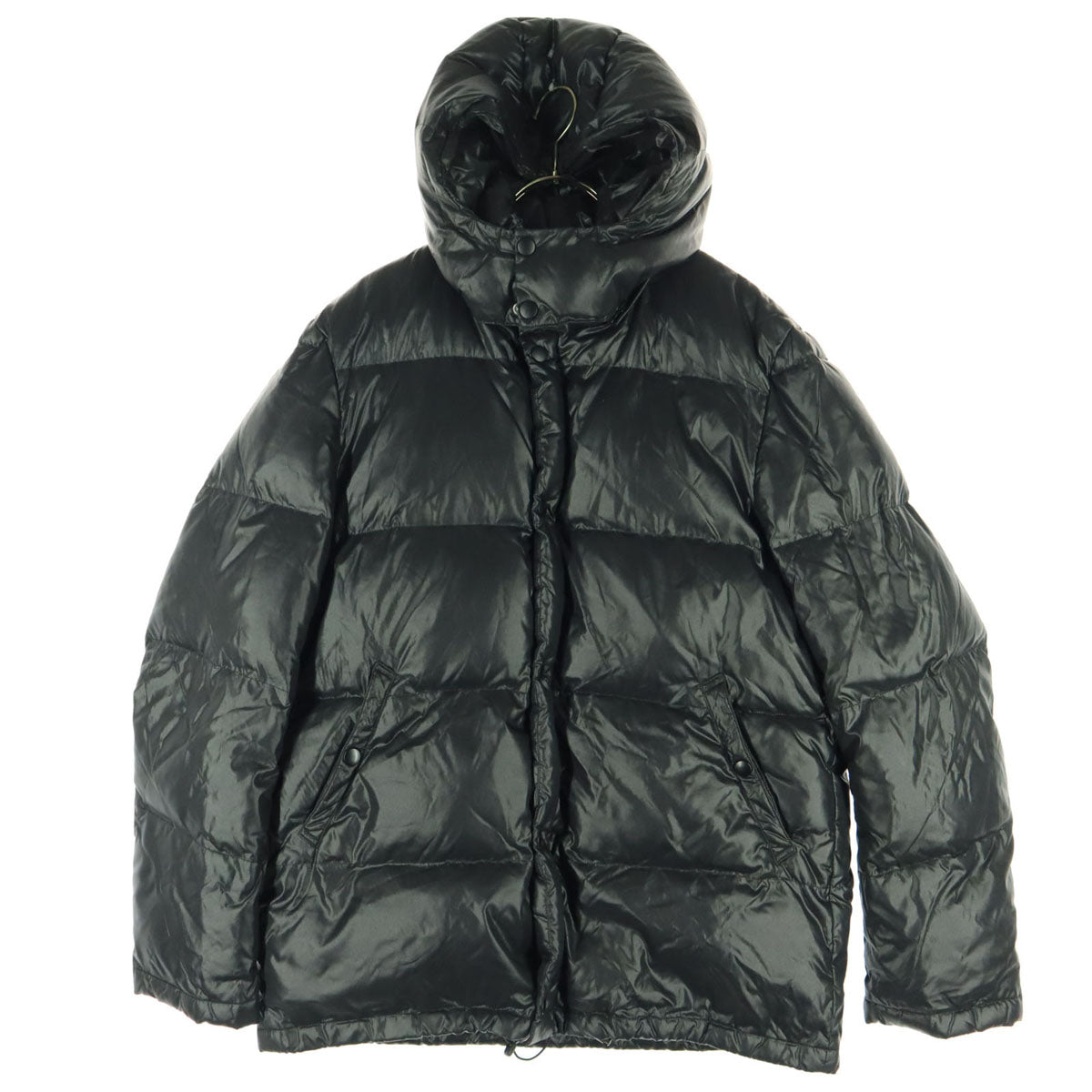 美品 TOMORROWLAND トゥモローランド フード付 ダウンジャケット L ブラック フード取外し可 メンズ