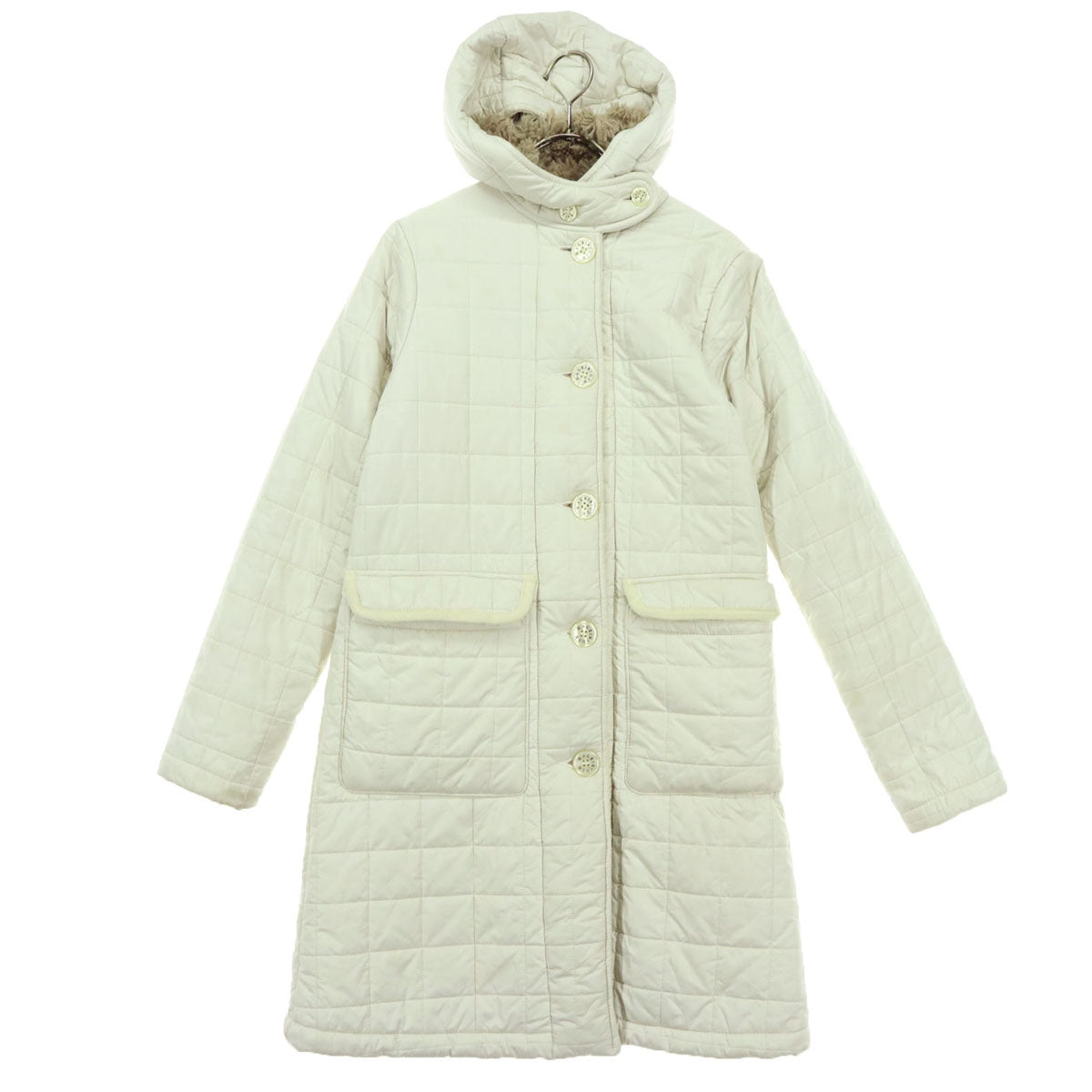 Mackintosh マッキントッシュ 英国製 長袖 キルティングコート 34 ホワイト レディース