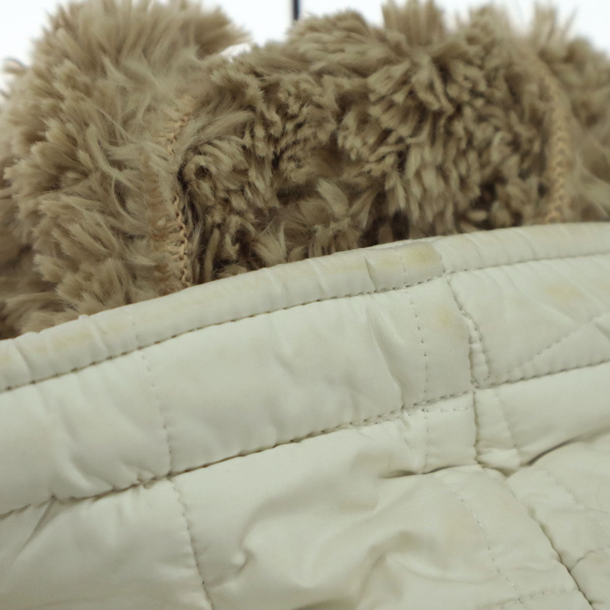 Mackintosh マッキントッシュ 英国製 長袖 キルティングコート 34 ホワイト レディース