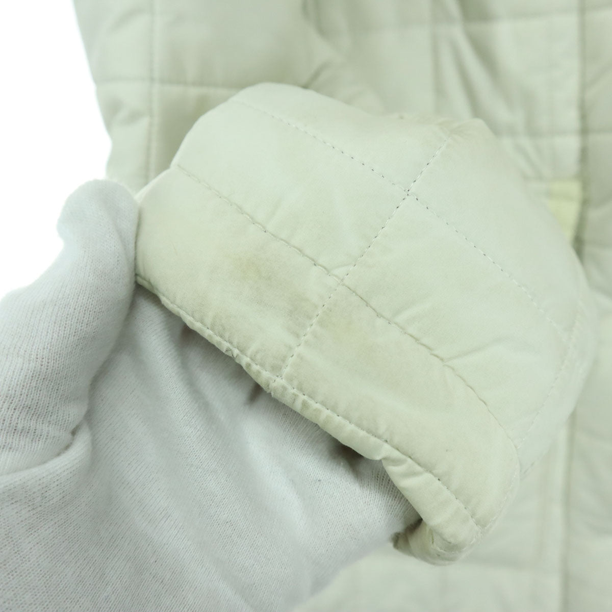 Mackintosh マッキントッシュ 英国製 長袖 キルティングコート 34 ホワイト レディース