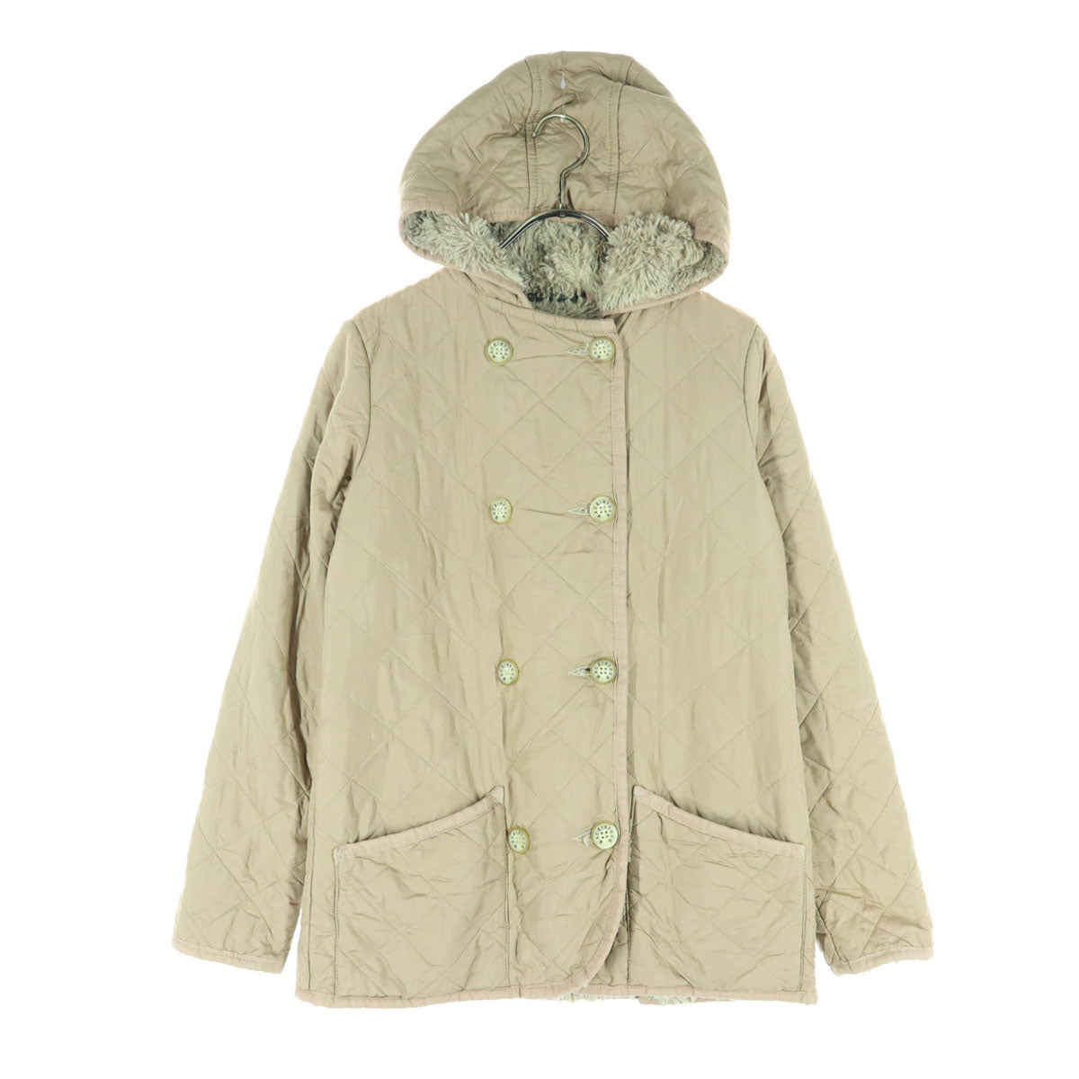 Mackintosh マッキントッシュ スコットランド製 長袖 キルティングジャケット 34 ベージュ レディース