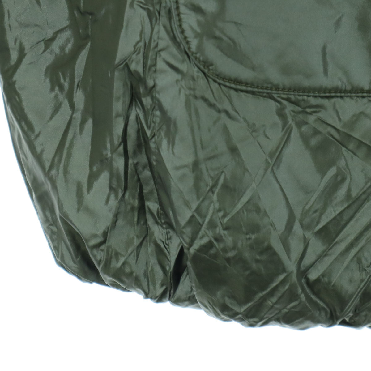 nano universe ナノユニバース リバーシブル 迷彩柄 長袖 西川ダウン ライトダウンジャケット 36 ブラック カーキグリーン レディース