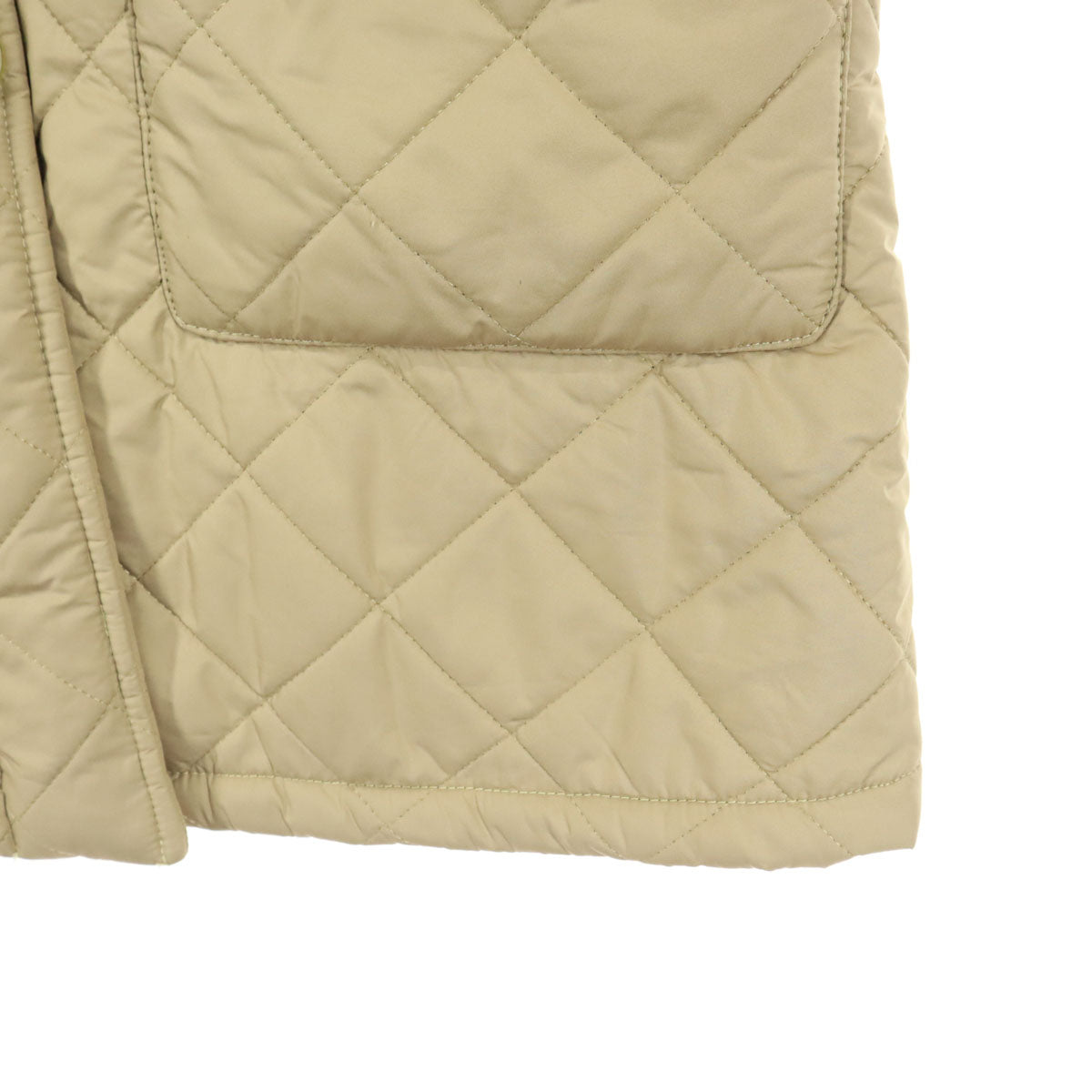 美品 Mackintosh マッキントッシュ スコットランド製 長袖 キルティング 中綿コート 36 ベージュ レディース