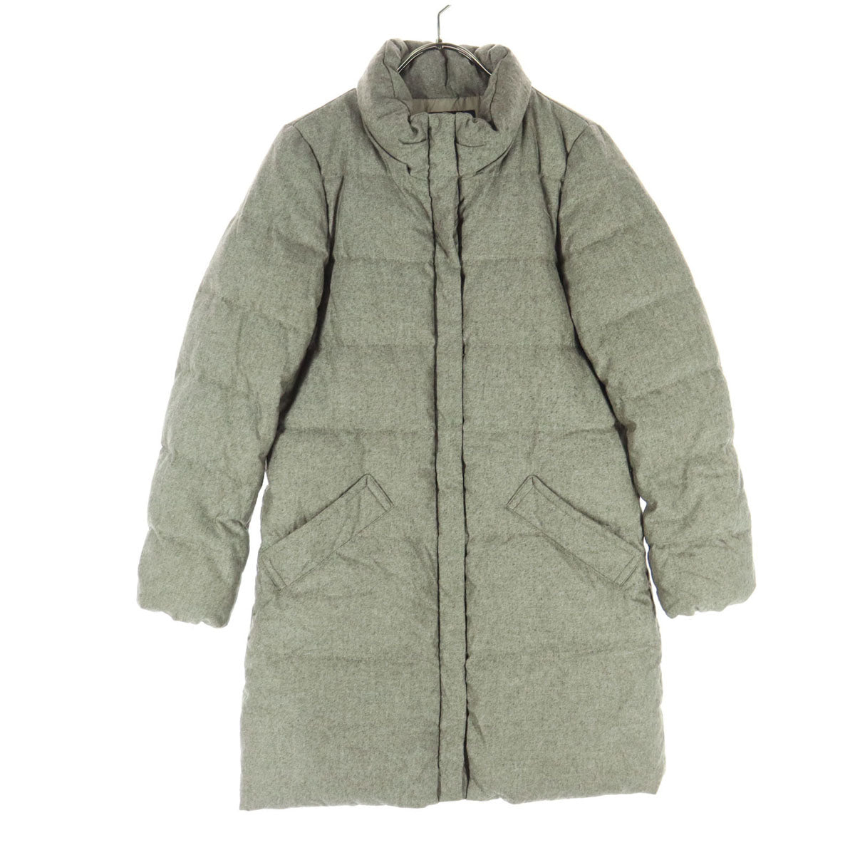 23ku 23区 長袖 ダウンコート 32 グレー レディース
