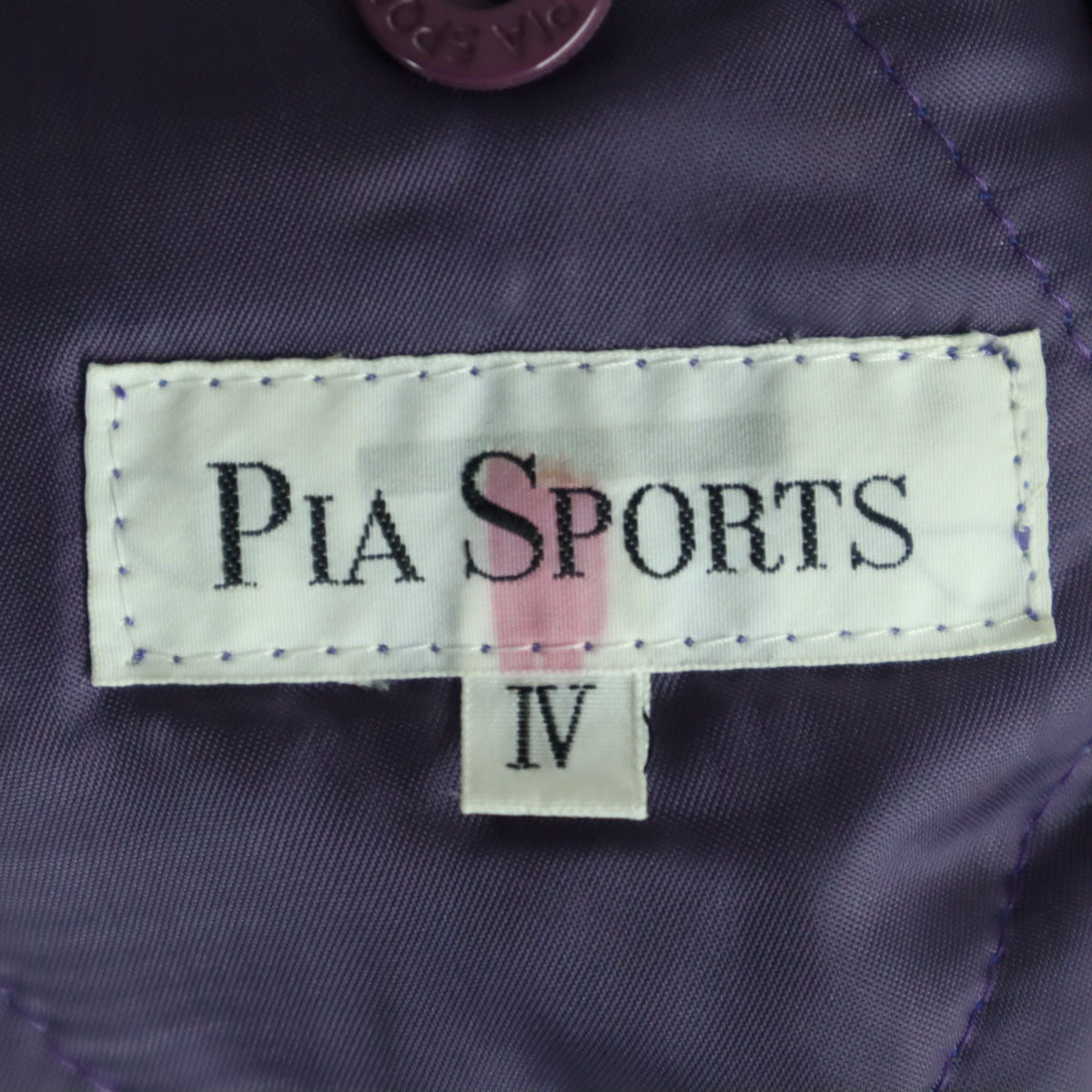 PIA SPORTS ピアスポーツ 日本製 長袖 レザージャケット 4 パープル 羊革 メンズ