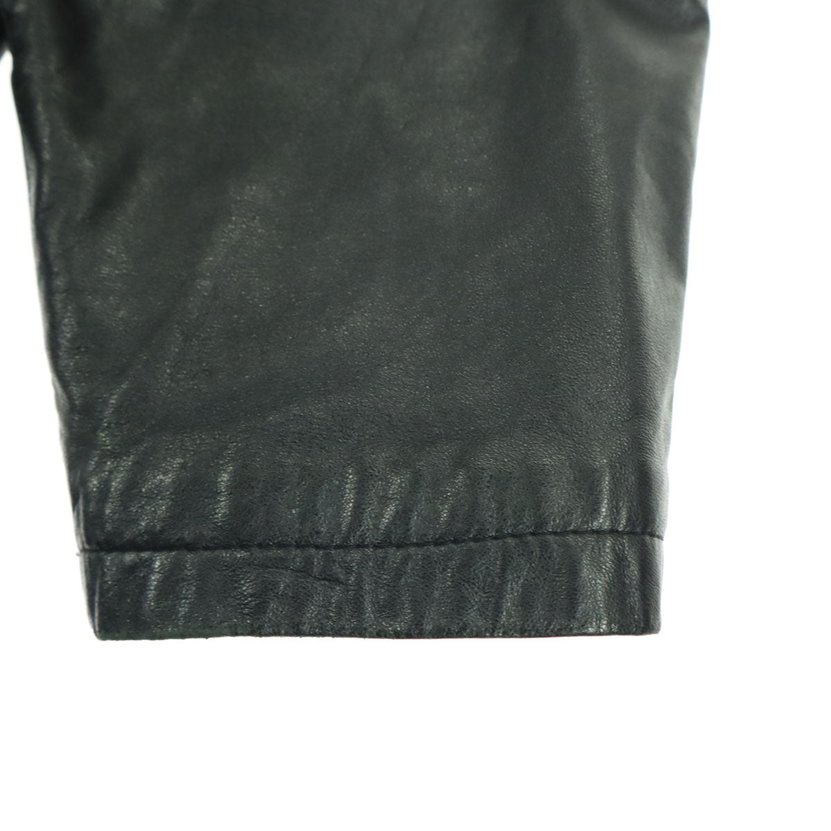 DURANTE デュランテ 90s オールド 長袖 ミドル丈 レザージャケット L ブラック 羊革 メンズ