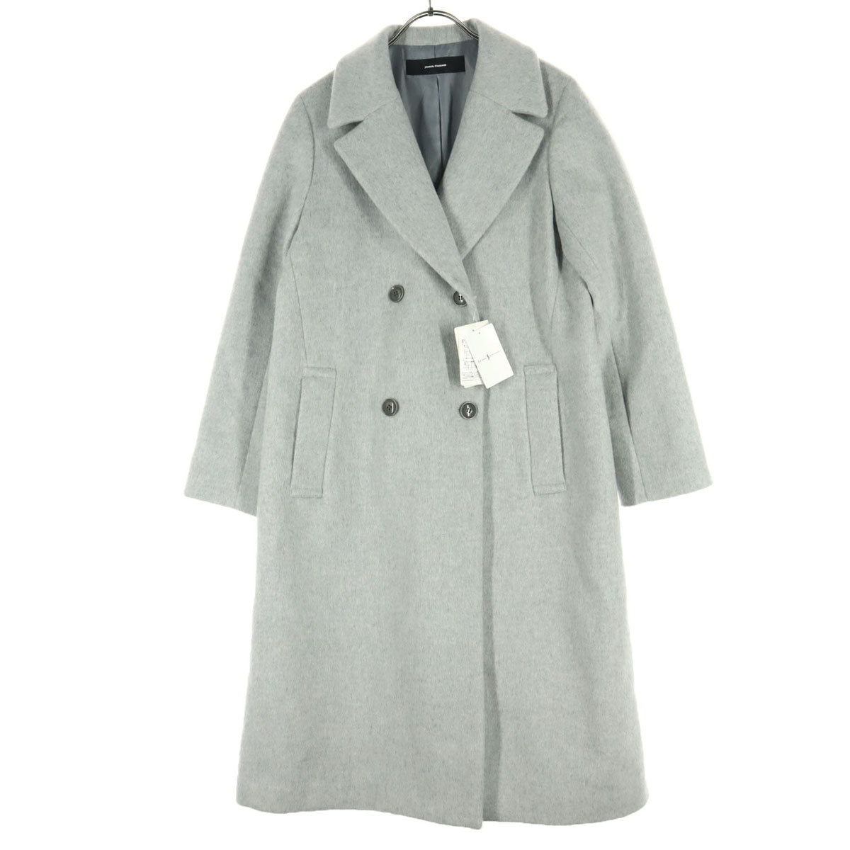 未使用 JOURNAL STANDARD ジャーナルスタンダード 長袖 ロング ウール ピーコート F グレー レディース
