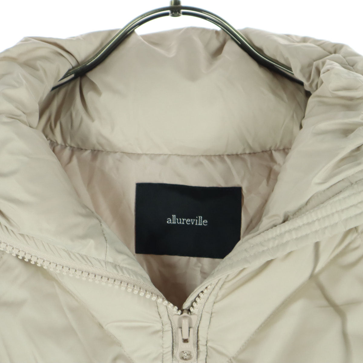 美品 allureville アルアバイル 長袖 ダウンジャケット 2 ピンク レディース