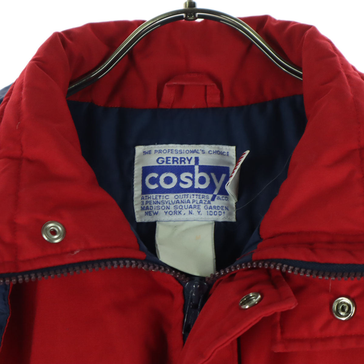 GERRY COSBY ジェリーコスビー 90s オールド 刺繍 中綿ジャケット M レッド メンズ