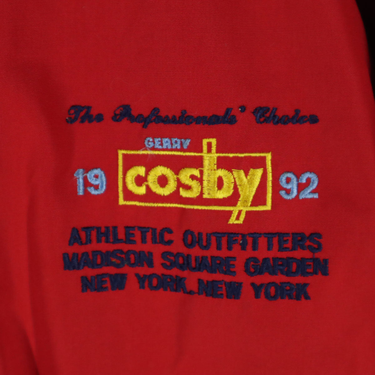 GERRY COSBY ジェリーコスビー 90s オールド 刺繍 中綿ジャケット M レッド メンズ