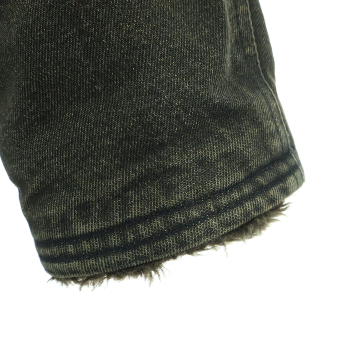 PPFM ピーピーエフエム 長袖 デニムジャケット M ブラウン系 内側 ボア メンズ