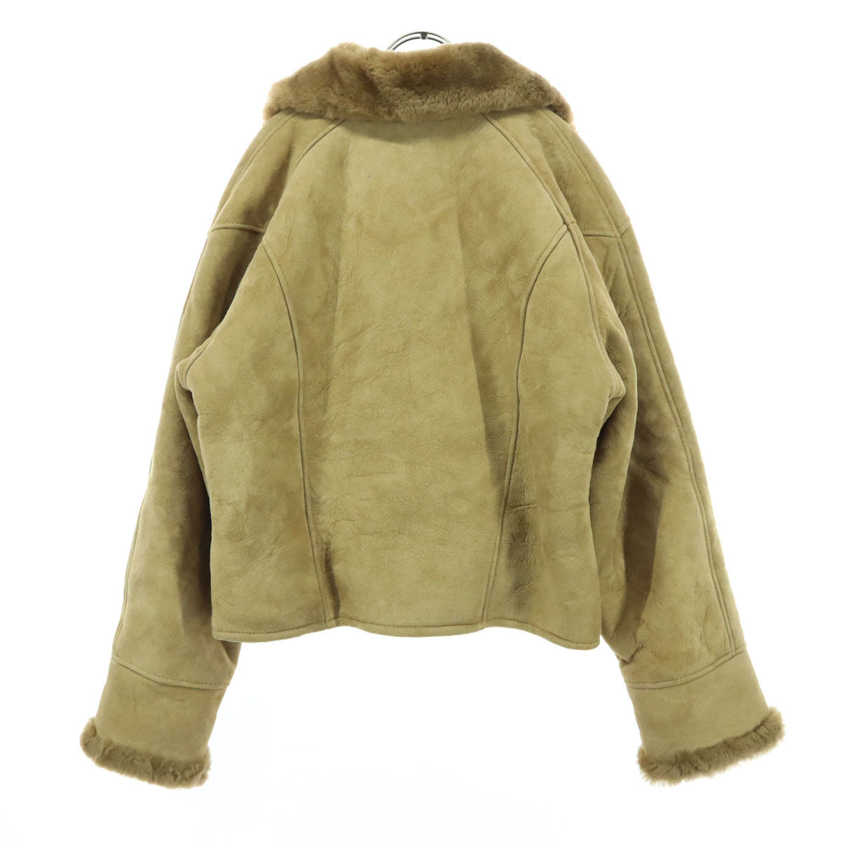 G.L.BOWRON & CO.LTD ニュージーランド製 長袖 ムートンジャケット XL ブラウン レディース