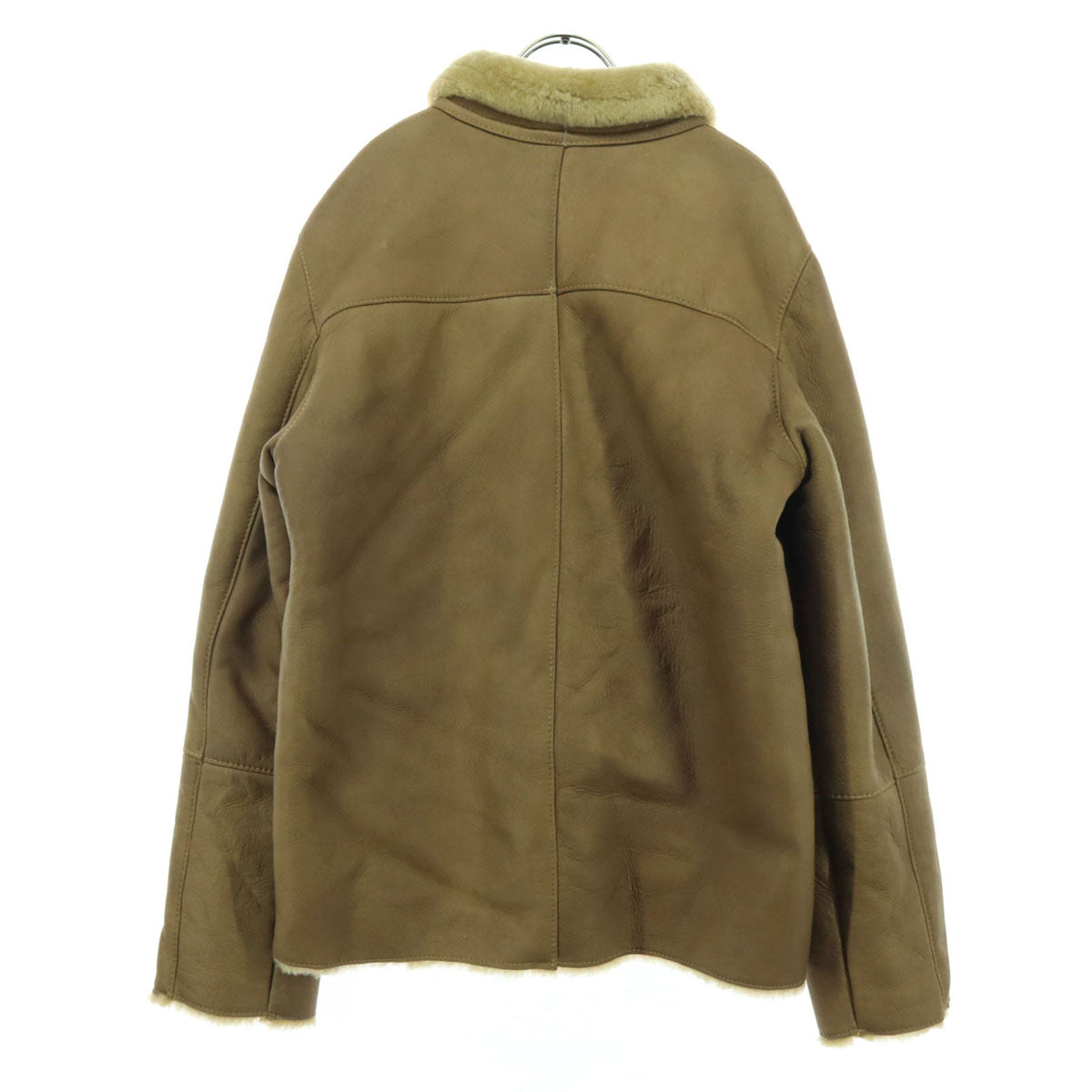 roberto massini ロベルトマッシーニ ブルガリア製 長袖 ムートンジャケット L ブラウン メンズ