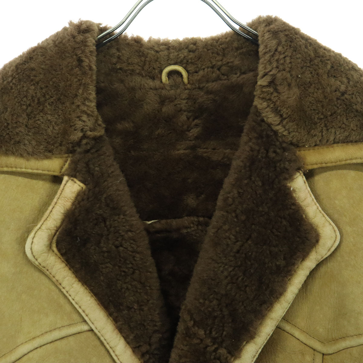 MAgLIA ROSSA 長袖 ムートンジャケット 9 ブラウン 羊革 メンズ