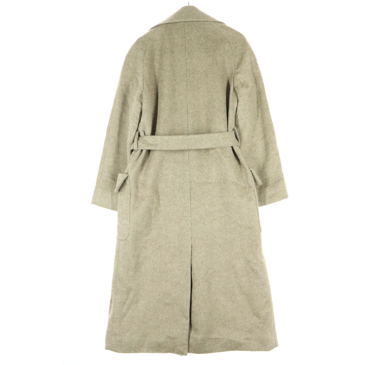 美品 Kiton キートン イタリア製 長袖 ガウンコート 38 ベージュ レディース