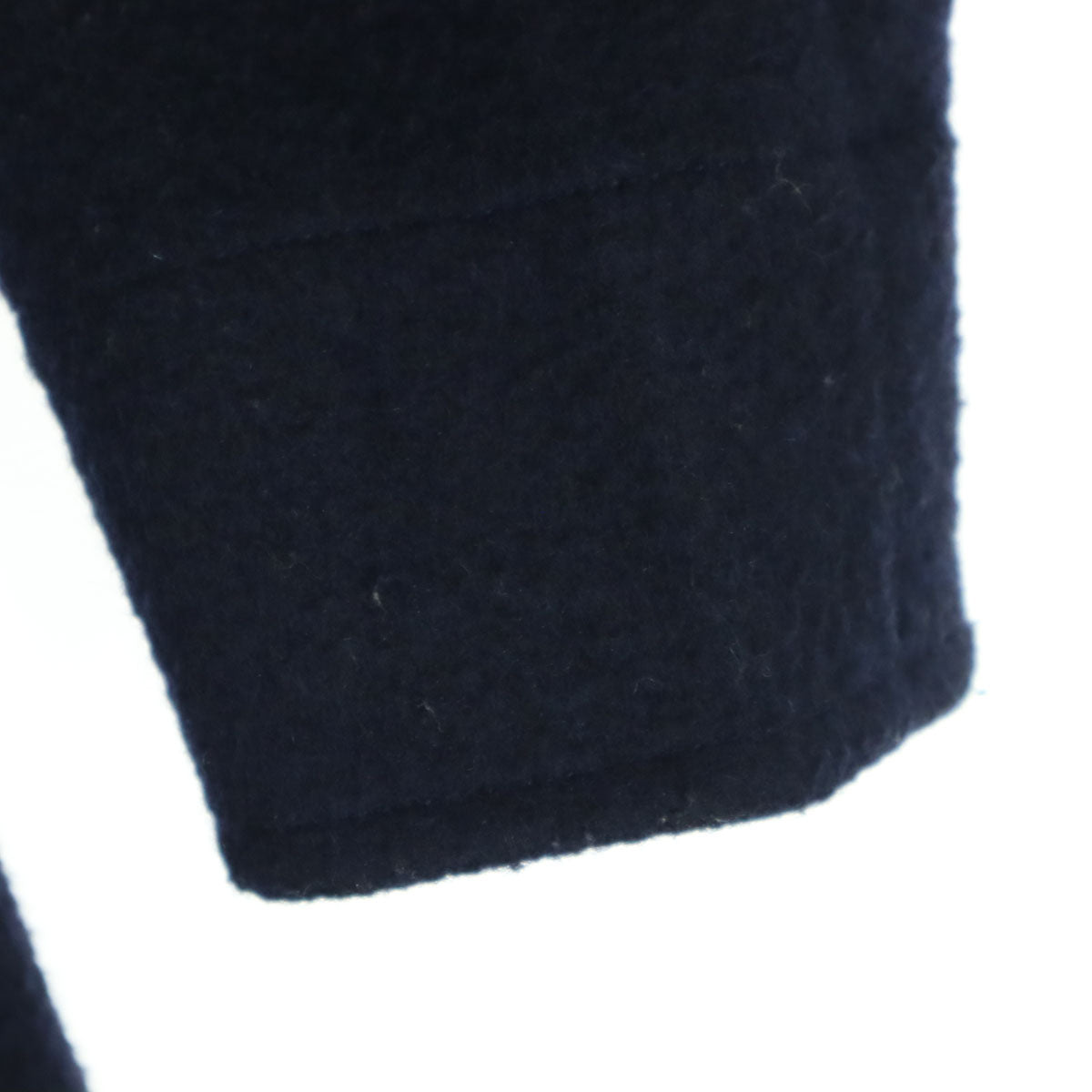 Danton ダントン 日本製 長袖 ウール モッサ ロングコート 34 ネイビー フーディー取外し可 レディース