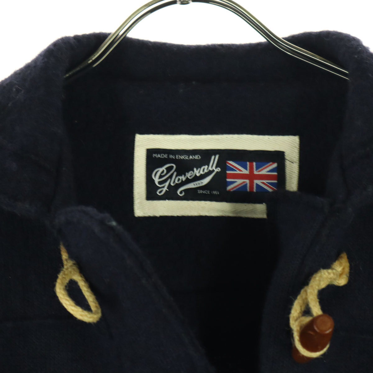 Gloverall グローバーオール 英国製 長袖 ショート丈 ダッフルコート 8 ネイビー レディース