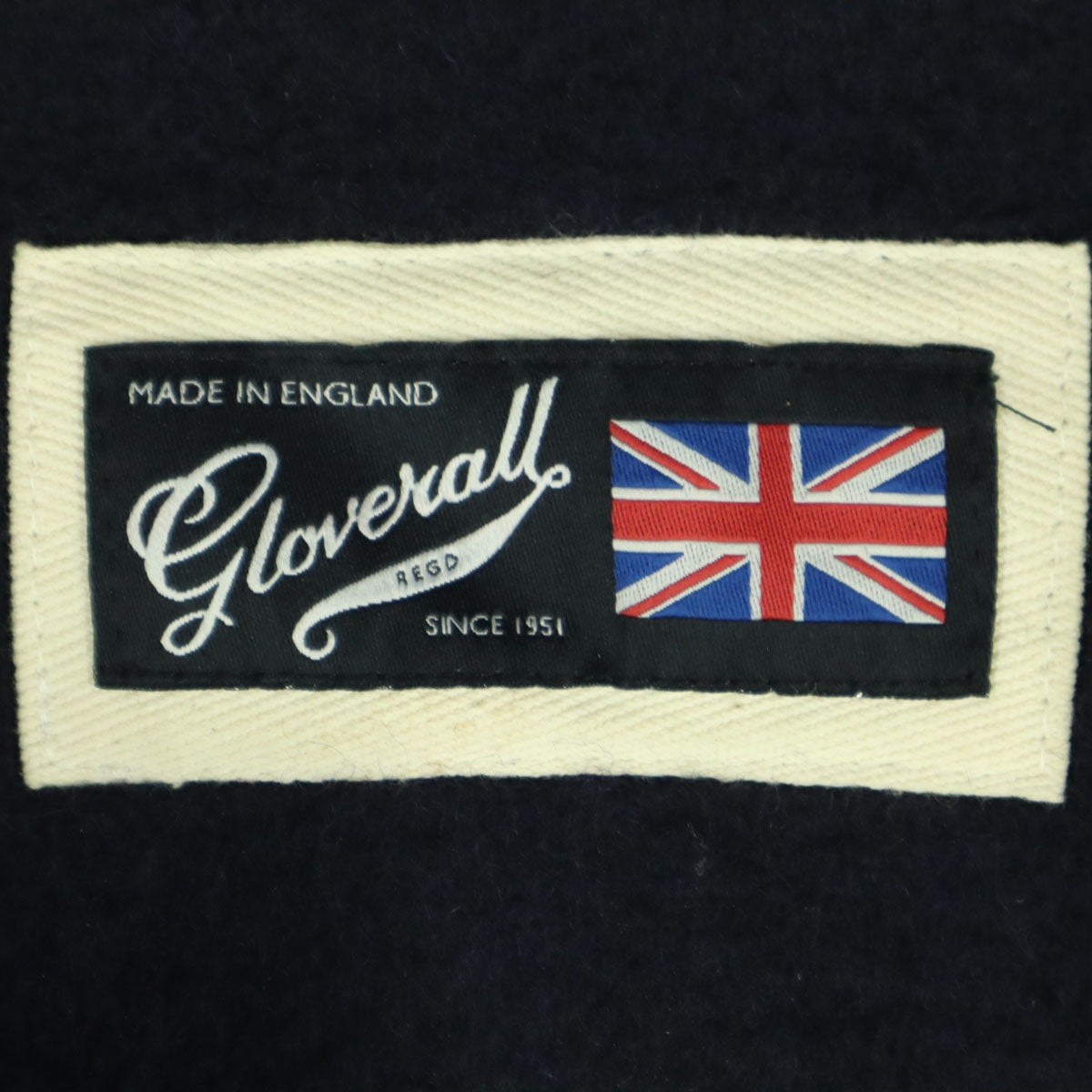 Gloverall グローバーオール 英国製 長袖 ショート丈 ダッフルコート 8 ネイビー レディース