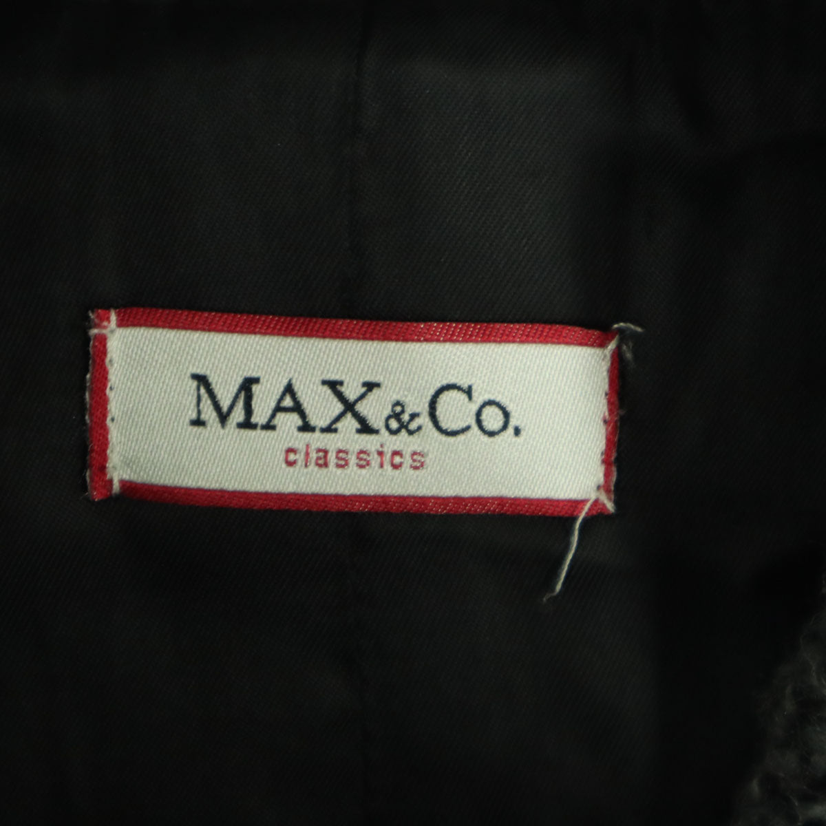 MAX&CO マックスアンドコー イタリア製 長袖 コート 36 グレー レディース