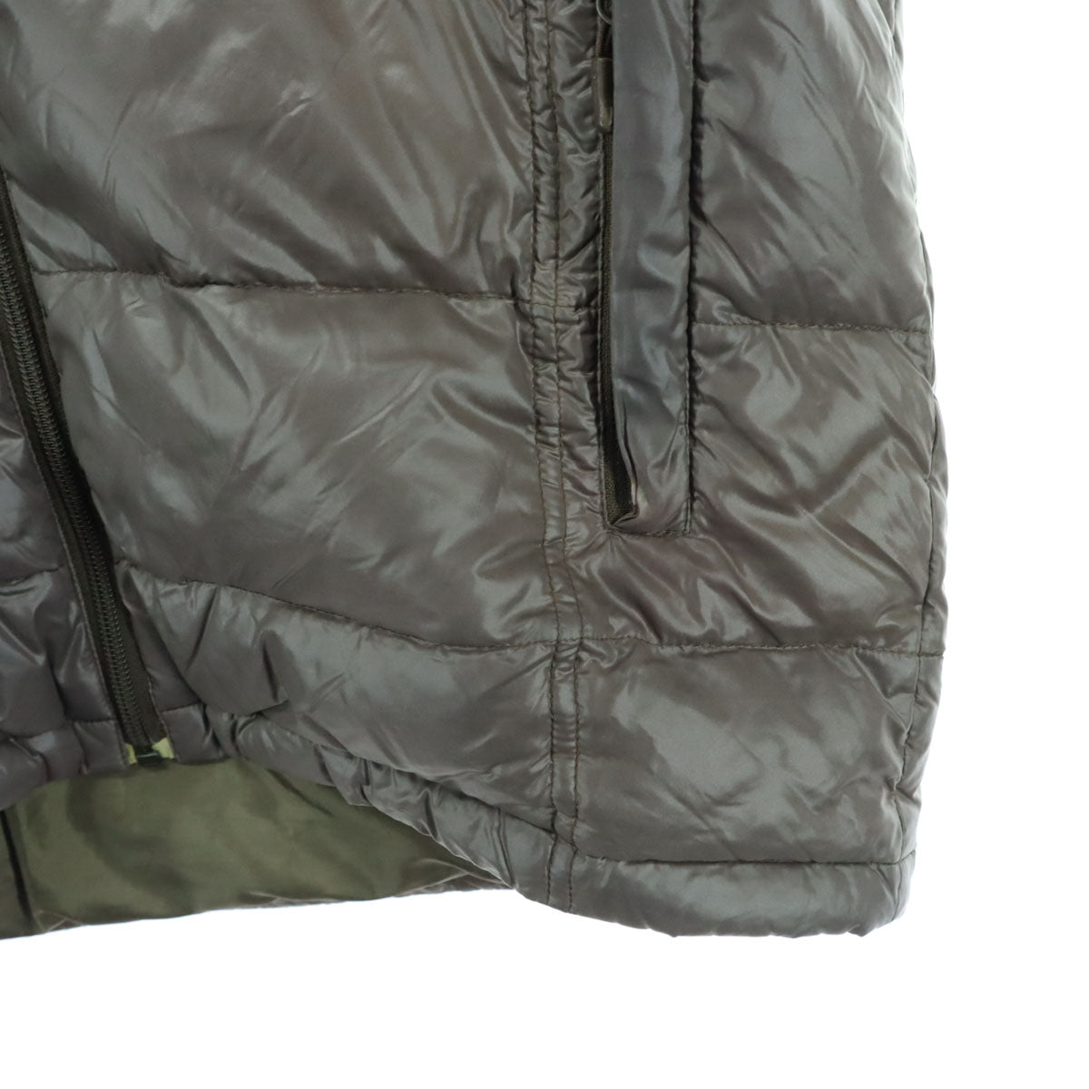 MARMOT マーモット 英字 長袖 フーディー ダウンジャケット L グレー デサント社製 フード取外し可 レディース