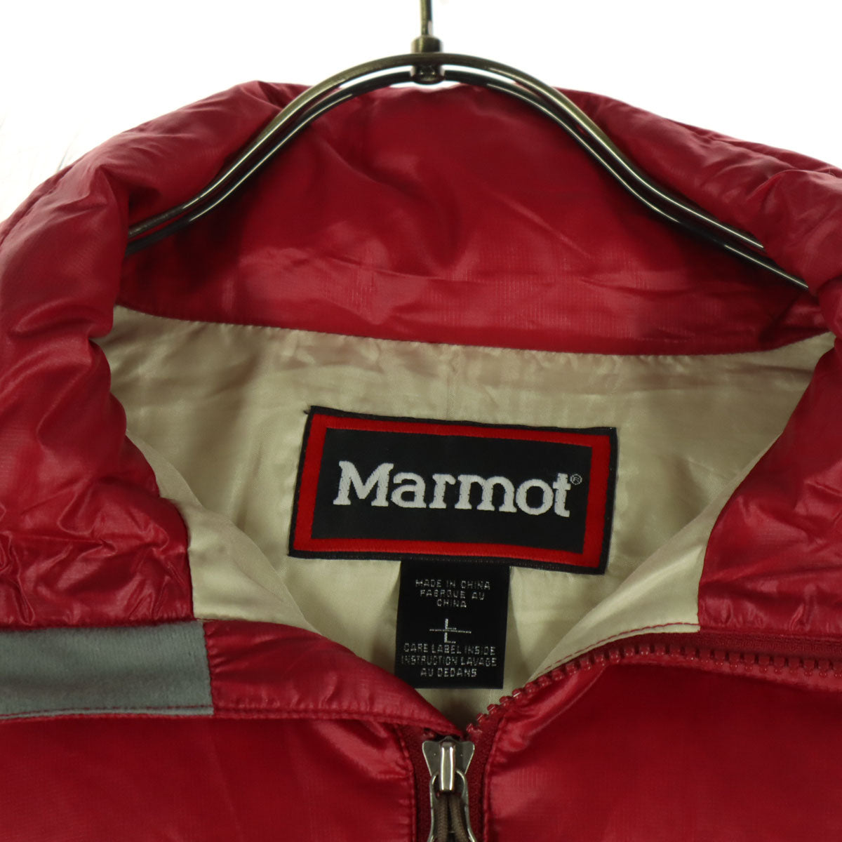 美品 MARMOT マーモット ファーフード付 ダウンジャケット L ピンク レディース