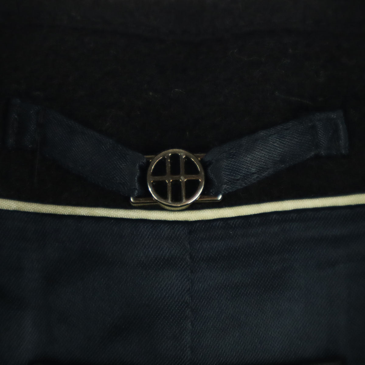 美品 HUGO BOSS ヒューゴボス ポーランド製 ベルテッド ロングコート 2 ブラック レディース