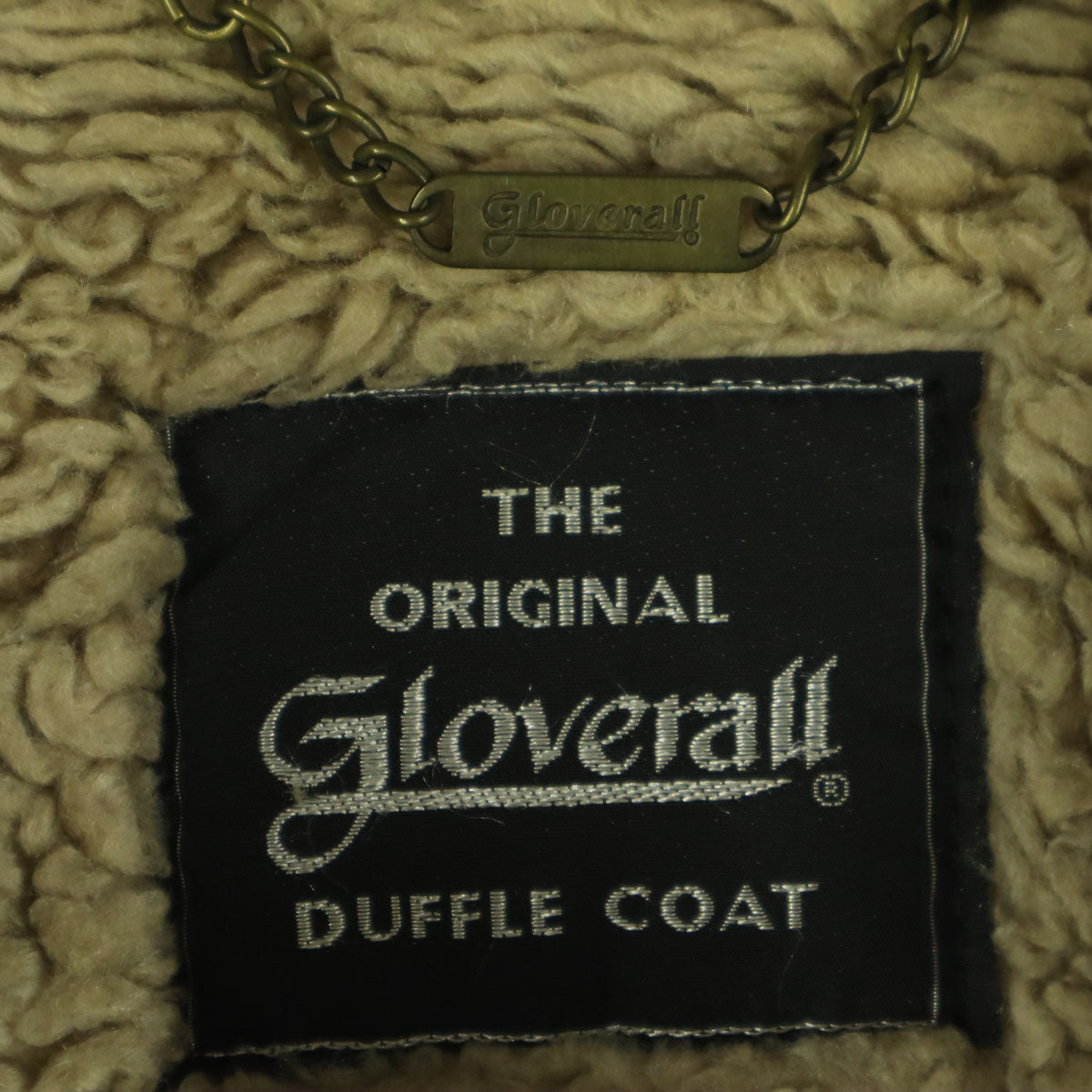 Gloverall グローバーオール 90s オールド 英国製 裏ボア フェイクムートン ダッフルコート アイボリー レディース