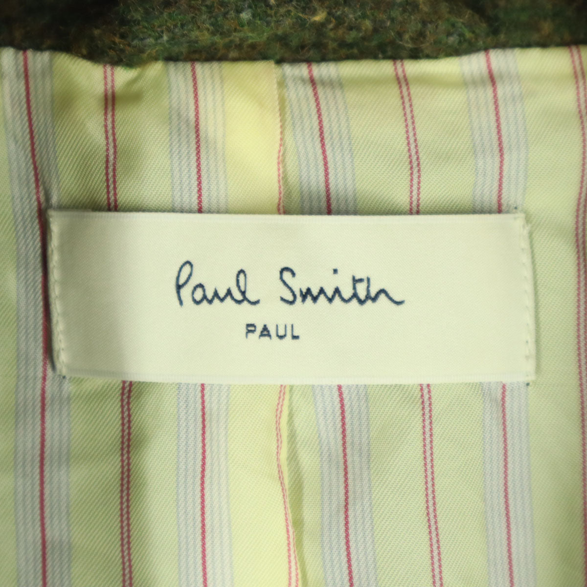 美品 Paul Smith ポールスミス ウールコート 38 カーキ レディース