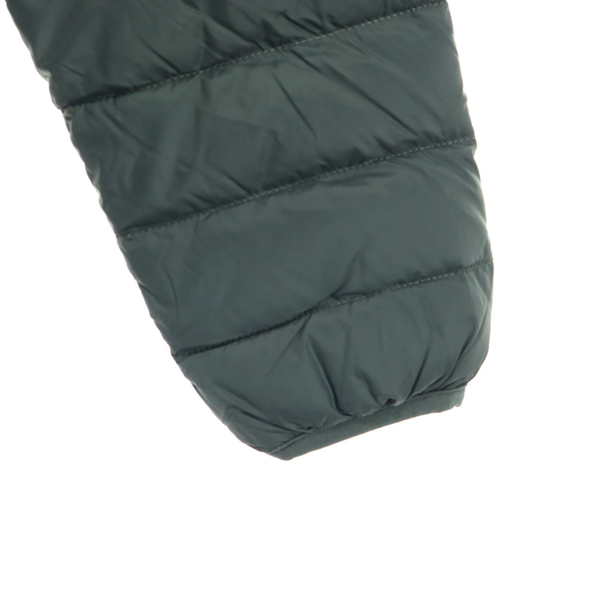 美品 Danton ダントン 長袖 ノーカラー ライトダウンジャケット 38 グレー レディース