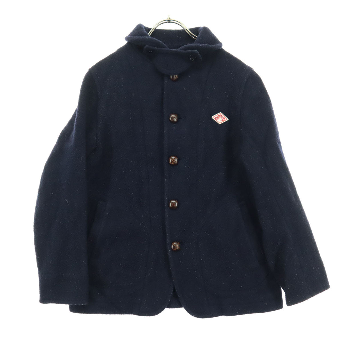 Danton ダントン 日本製 長袖 ウールジャケット 36 ネイビー レディース