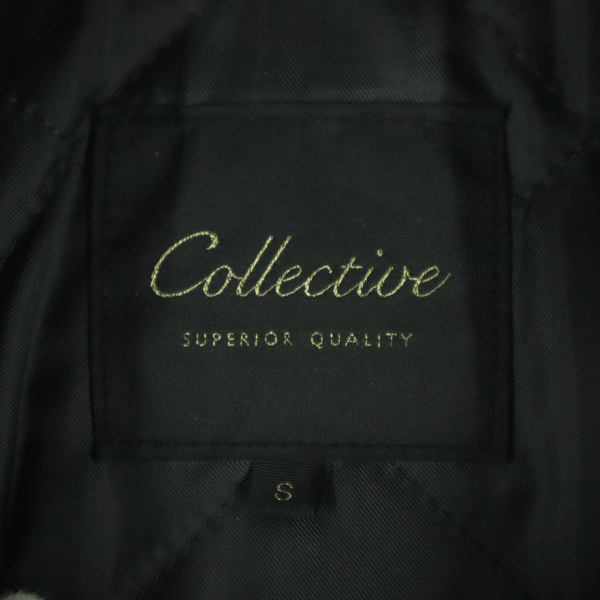 collective コレクティブ 長袖 レザー シングルライダースジャケット S ブラック 羊革 レディース