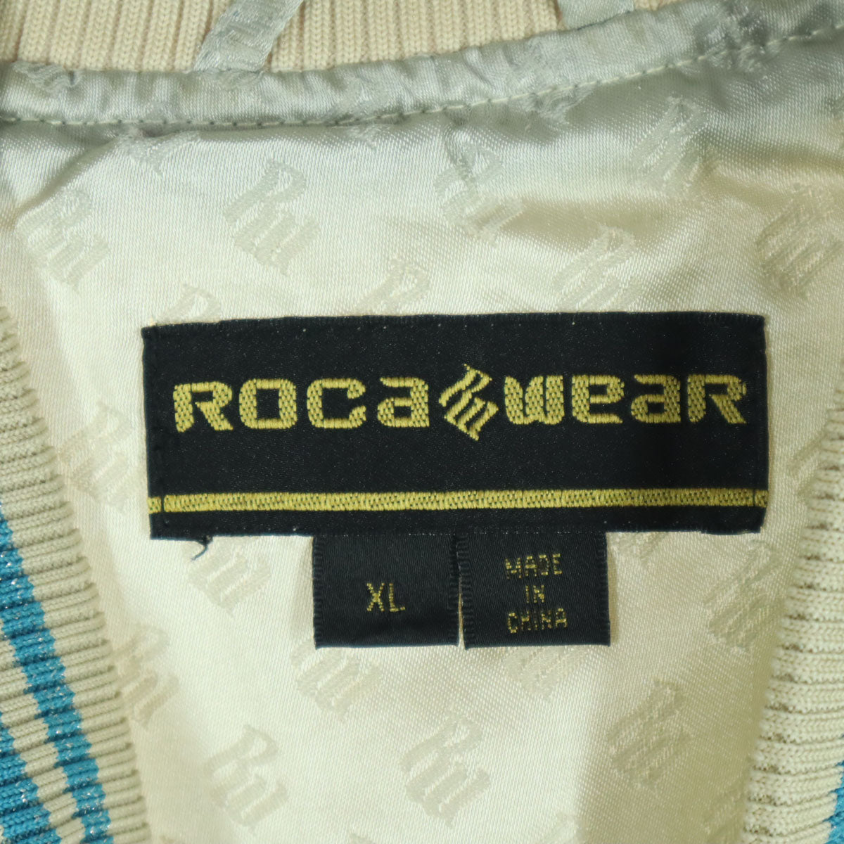 ROCAWEAR ロカウェア 刺繍 長袖 スカジャン XL ベージュ系 メンズ
