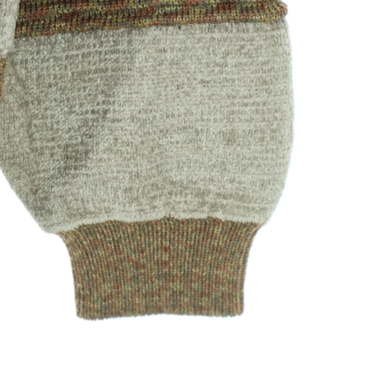 美品 CORSINI コルシーニ 日本製 チェック柄 長袖 ウール セーター 3L ブラウン メンズ