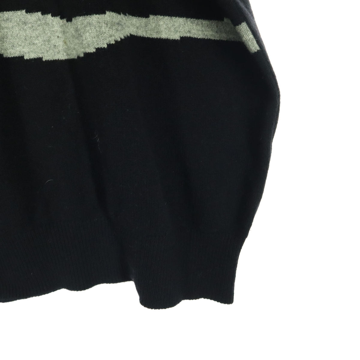 GREENCLUBS グリーンクラブ 日本製 カシミヤ混 キャラクター 長袖 セーター 4 ブラック メンズ