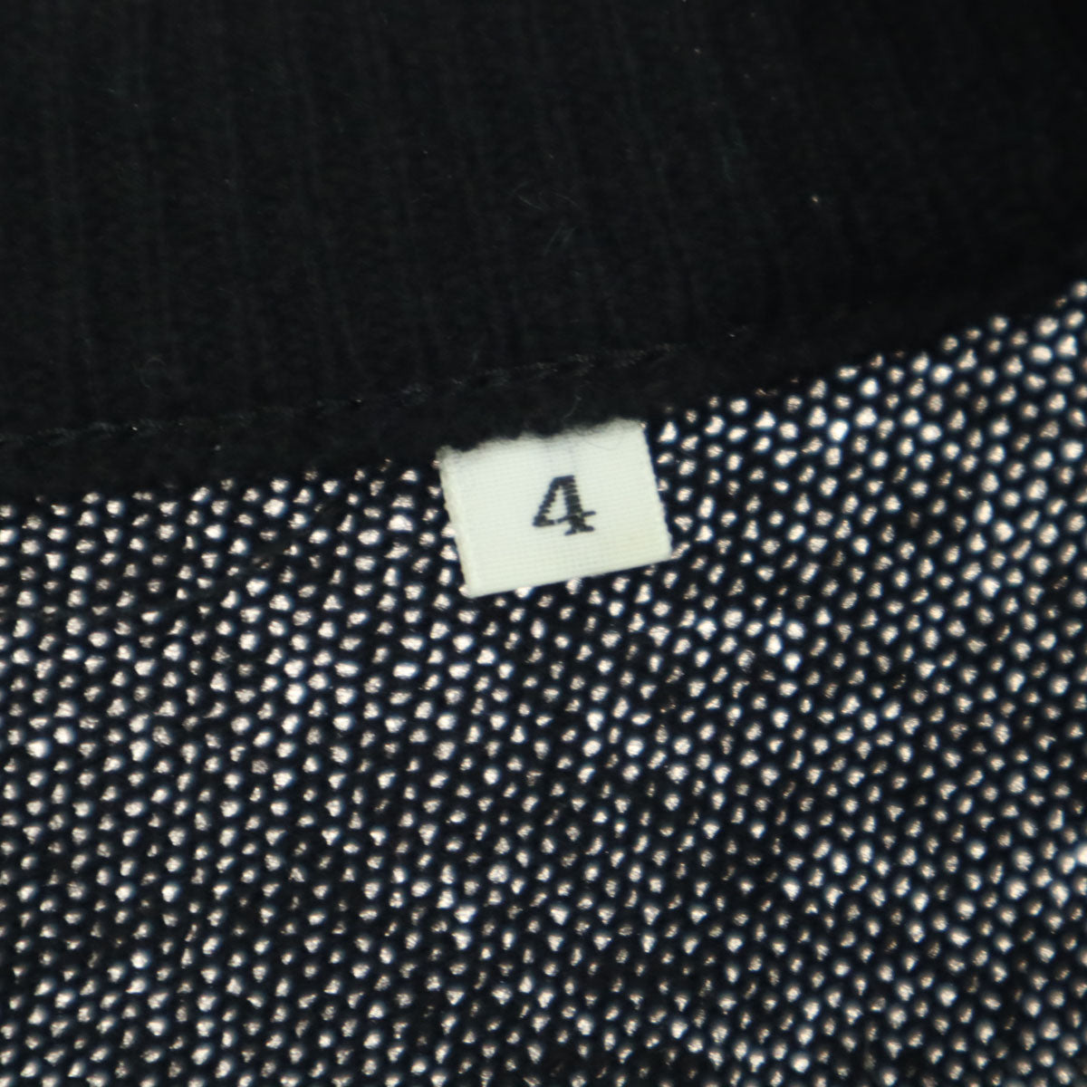 GREENCLUBS グリーンクラブ 日本製 カシミヤ混 キャラクター 長袖 セーター 4 ブラック メンズ