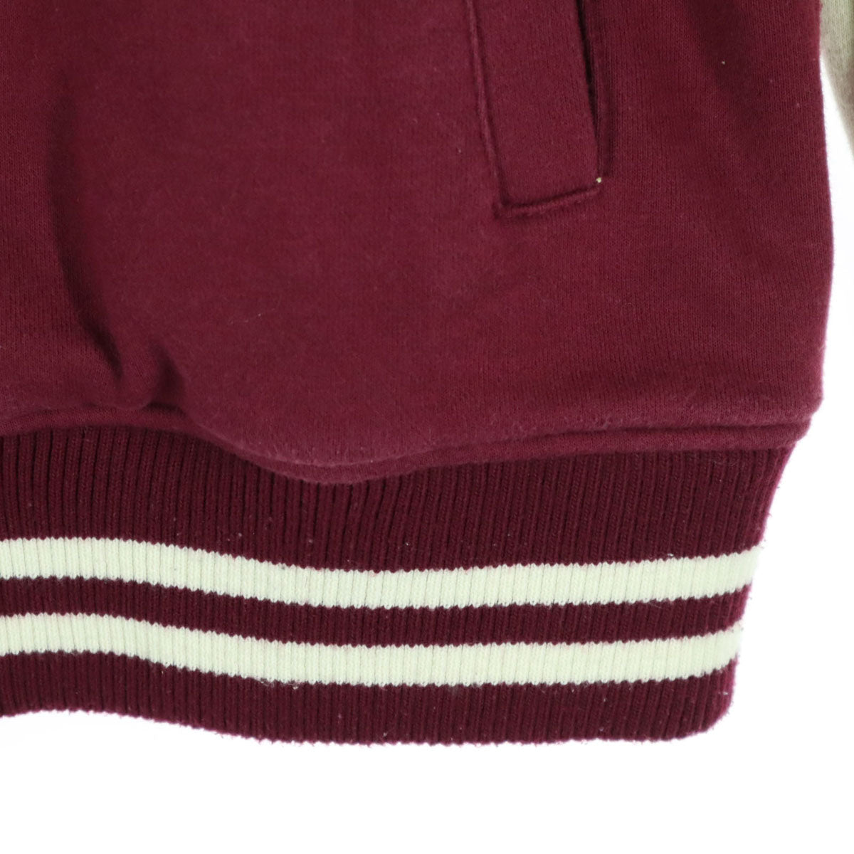 Pokemon Center ポケモンセンター ワッペン 長袖 スタジャン M ワインレッド ピカチュウ メンズ