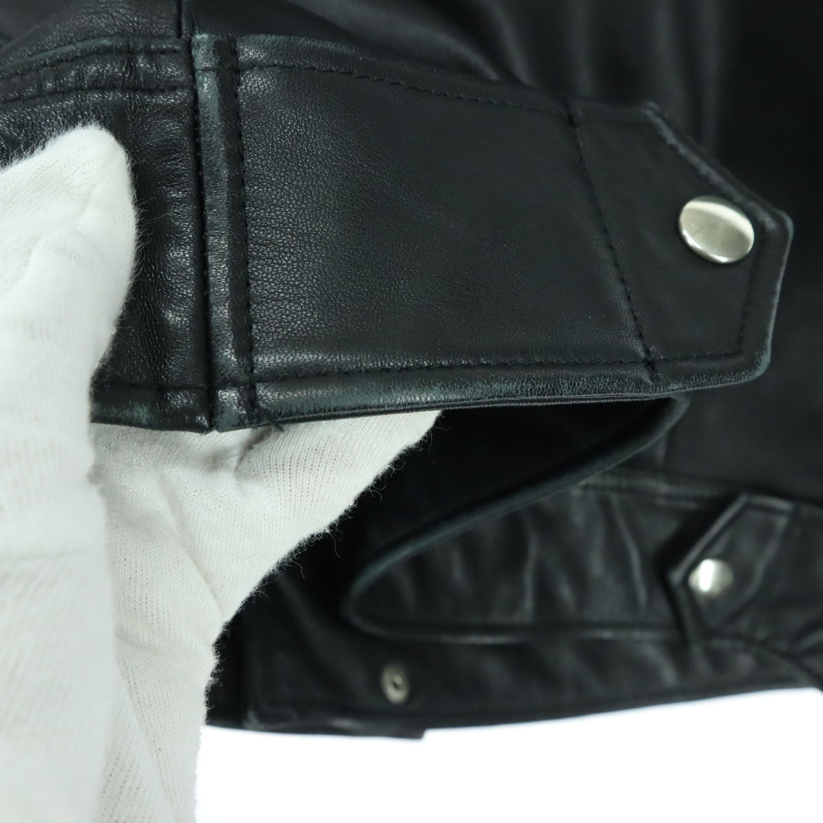 AZUL by moussy アズールバイマウジー 長袖 レザー ダブルライダースジャケット S ブラック 羊革 レディース