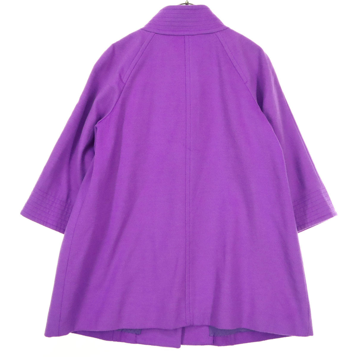 curastyle キュアスタイル 日本製 長袖 ウールコート 40 パープル レディース