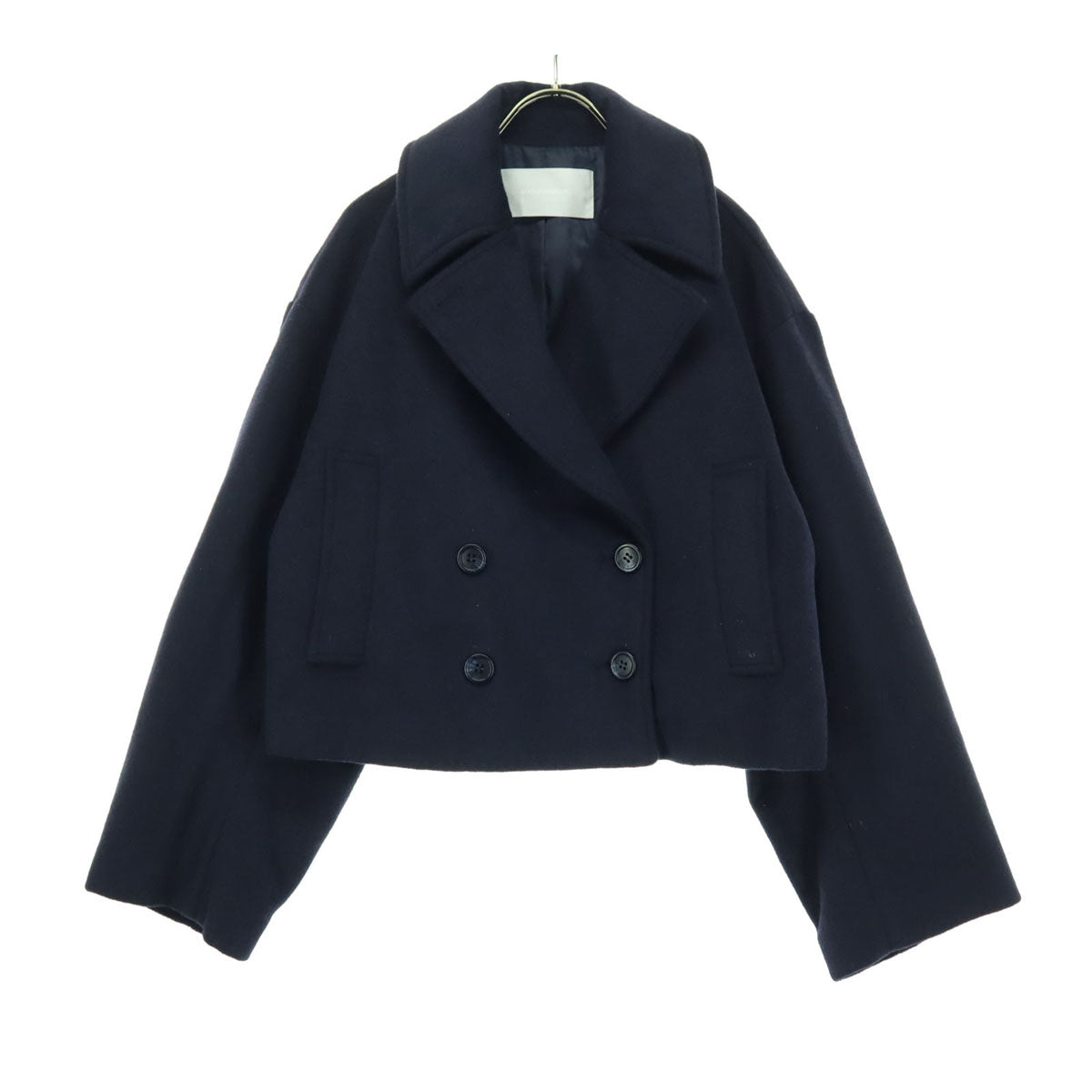 MARMARMAR マーマーマー 長袖 ピーコート ブラック ショート丈 レディース