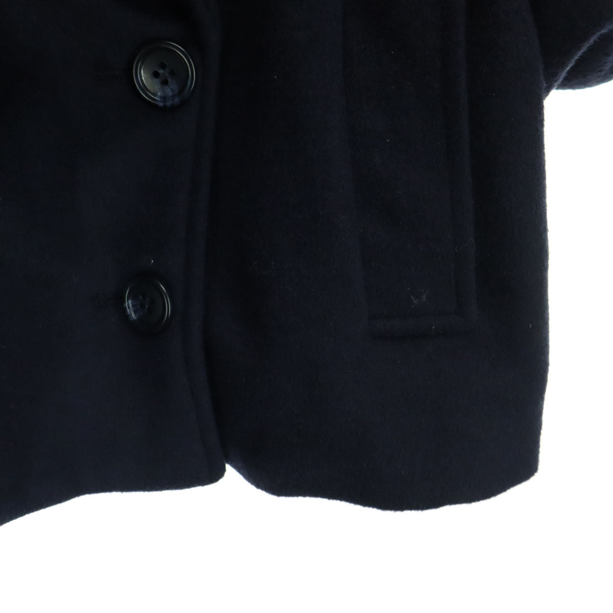 MARMARMAR マーマーマー 長袖 ピーコート ブラック ショート丈 レディース