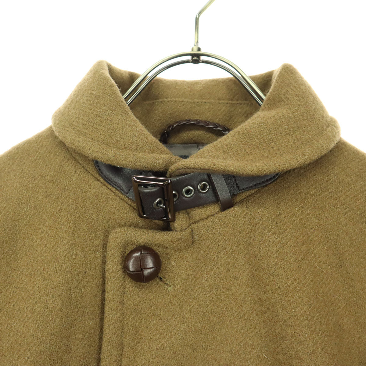 美品 nano universe ナノユニバース THERMOLITE 長袖 ウールコート L ブラウン メンズ