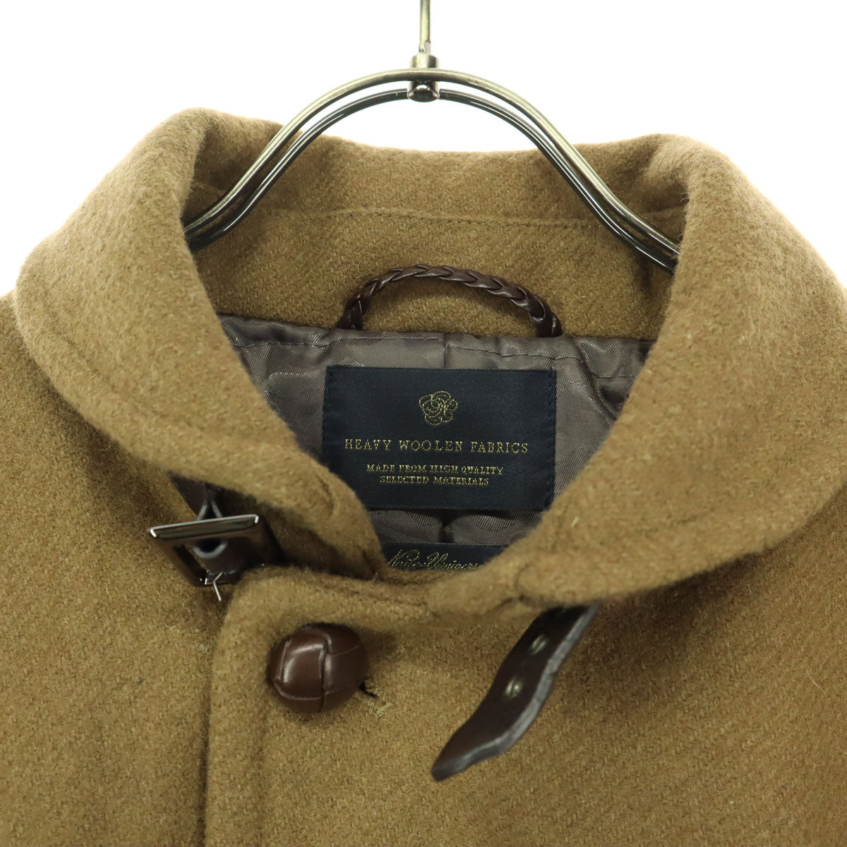 美品 nano universe ナノユニバース THERMOLITE 長袖 ウールコート L ブラウン メンズ