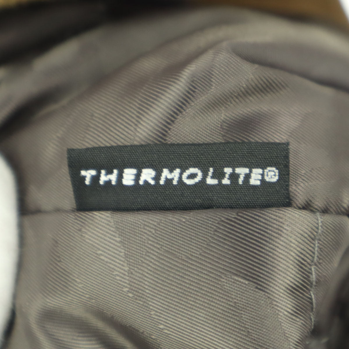 美品 nano universe ナノユニバース THERMOLITE 長袖 ウールコート L ブラウン メンズ