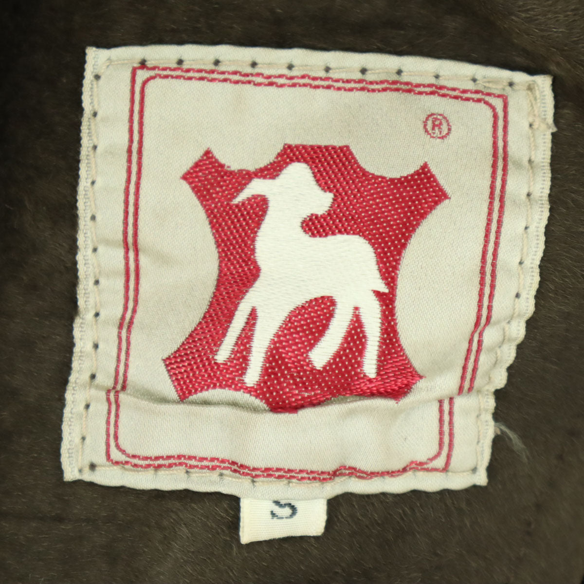 ADAR ブルガリア製 長袖 ムートンコート S ブラウン 羊毛 レディース