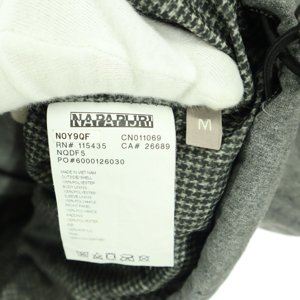 NAPAPIJRI ナパピリ 長袖 中綿ジャケット M グレー レディース