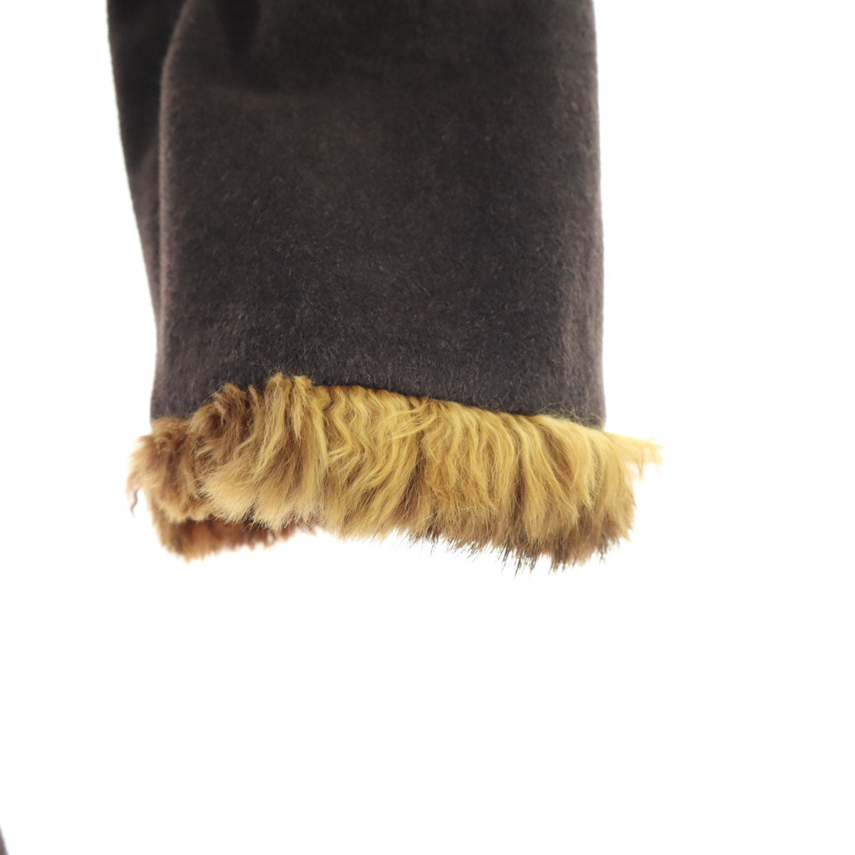 美品 Allegri アレグリ 日本製 長袖 アンゴラ コート 11AR ブラウン レディース