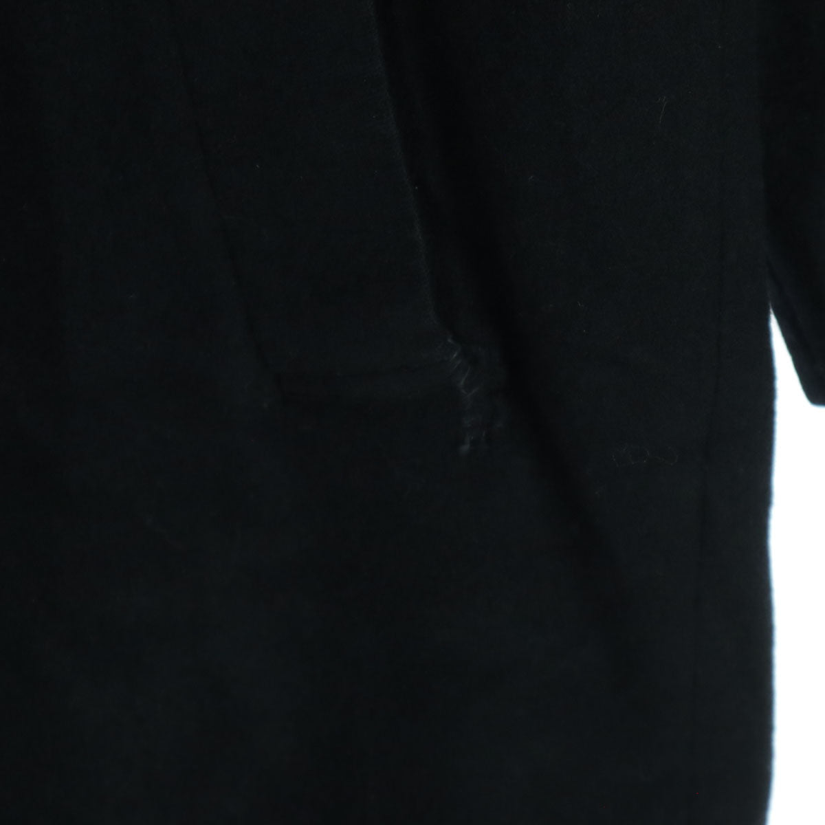 Cashmere カシミヤ カシミヤ緯糸 長袖 ロングコート M ブラック メンズ