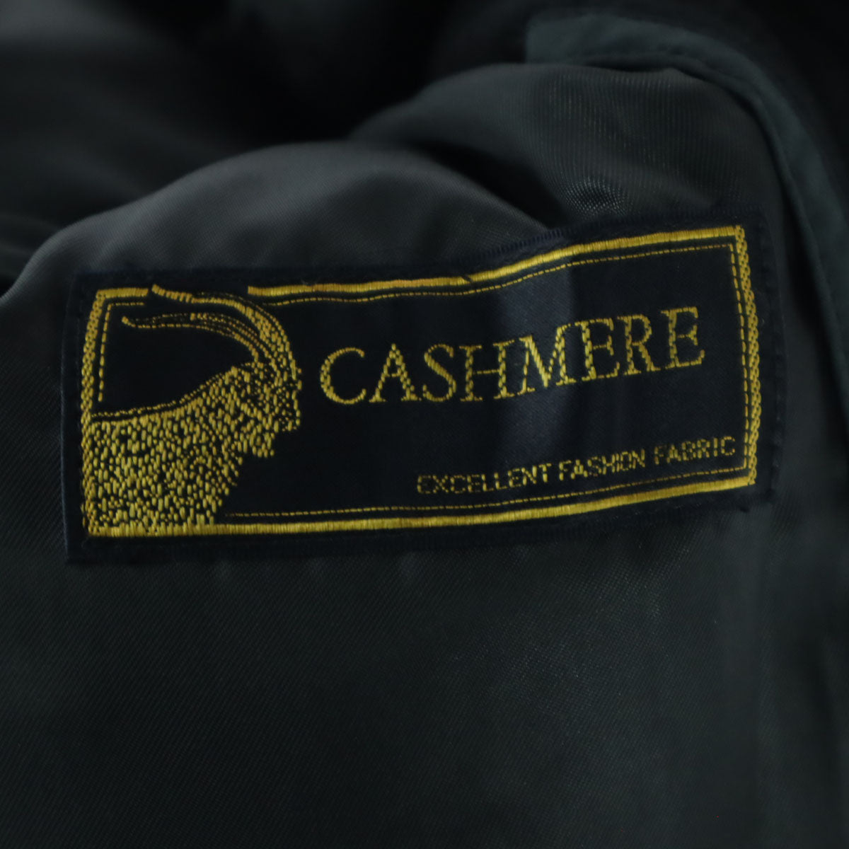 Cashmere カシミヤ カシミヤ緯糸 長袖 ロングコート M ブラック メンズ