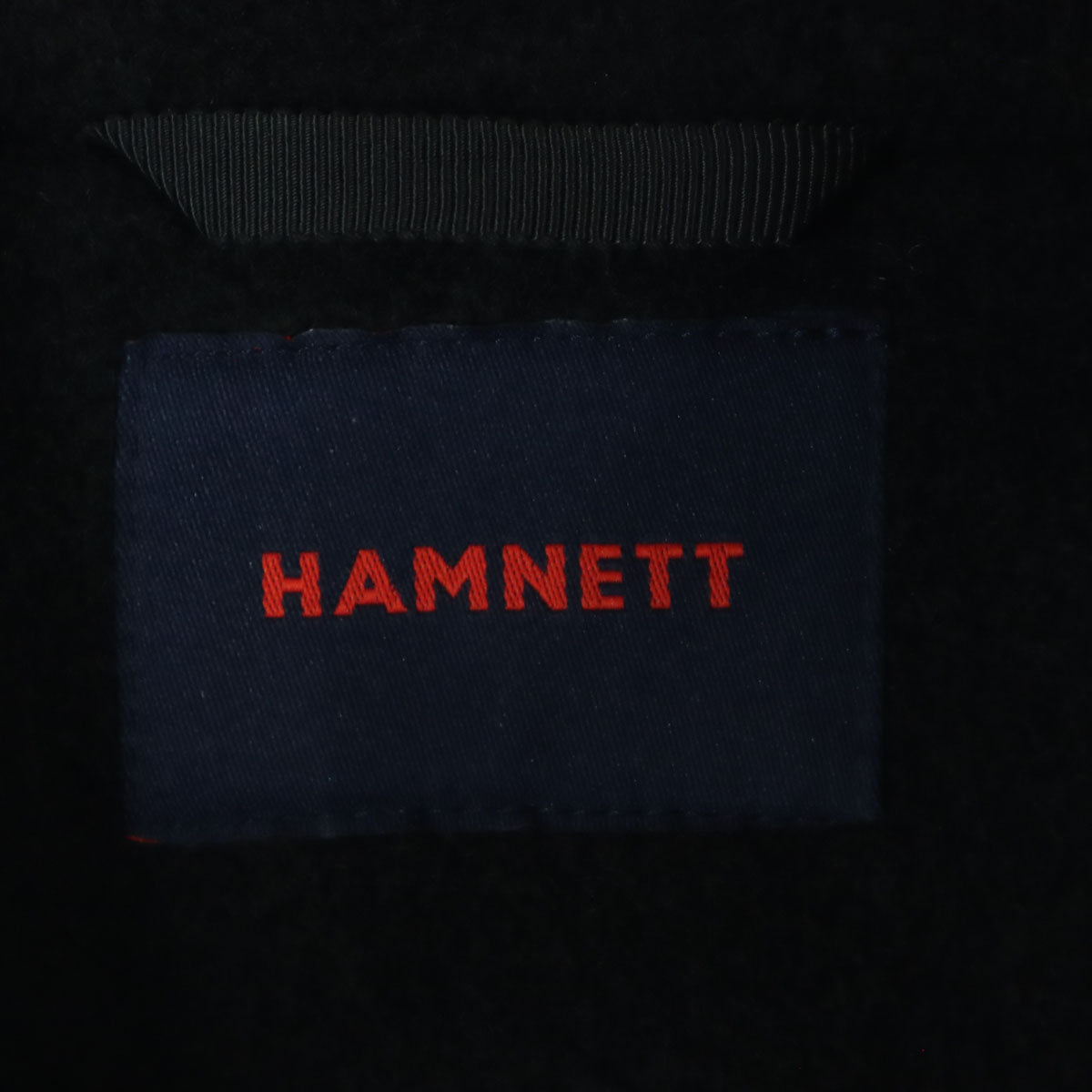 HAMNETT ハムネット スタンドカラー コート M ブラック メンズ